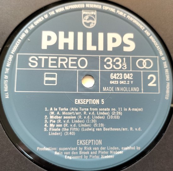 Ekseption – 5 (1972) LP = als nieuw