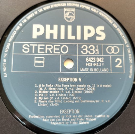 Ekseption – 5 (1972) LP = als nieuw