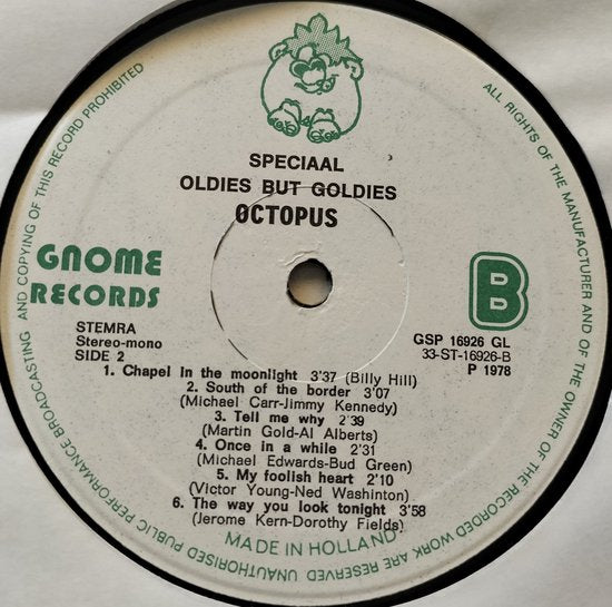 Octopus – Oldies But Goldies (1978) LP