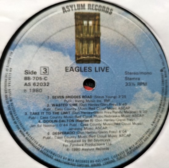 Eagles - Eagles Live (1980) 2XLP