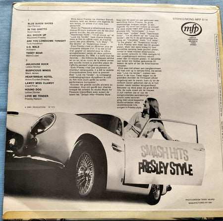 Smash Hits Presley Style (1970) LP = als nieuw