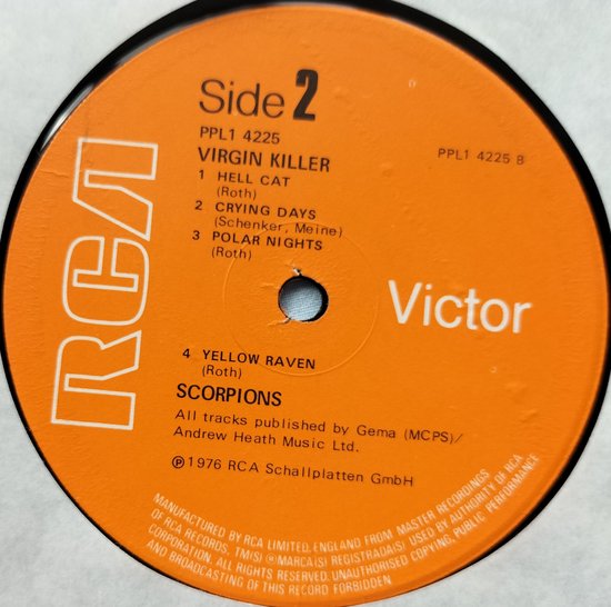 Scorpions - Virgin Killer (1976) LP = in Nieuwstaat