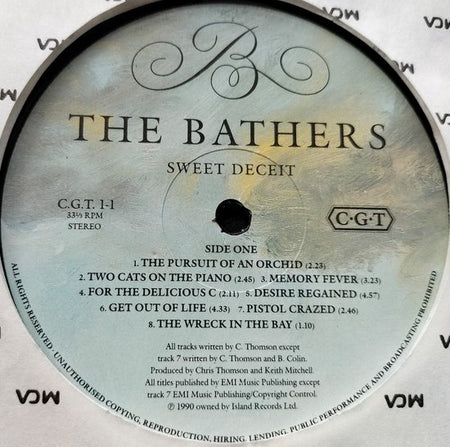 The Bathers - Sweet Deceit (1990) LP = als nieuw