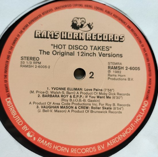 Hot Disco Takes (The Original 12inch Versions) 2XLP