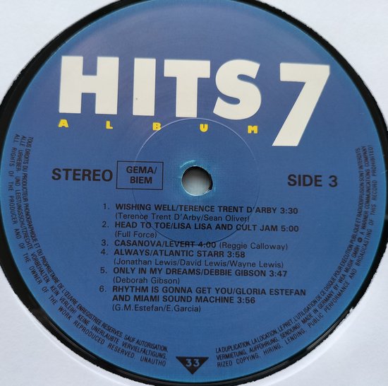 Hits Album 7 (1987) 2XLP