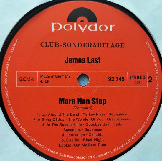 James Last ‎– Party (1971)4XLPBOX = als nieuw