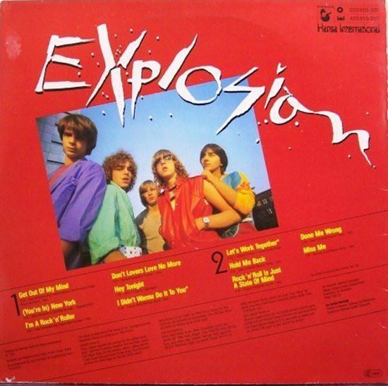 The Teens ‎– Explosion LP 1981 LP=in Nieuwstaat