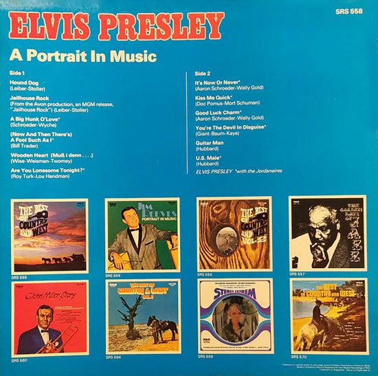Elvis Presley ‎– A Portrait In Music 1973 LP