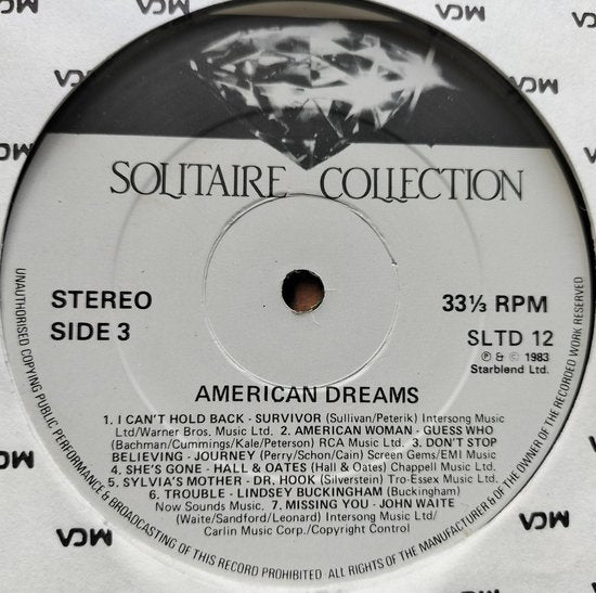 Various – American Dreams (1985) 2XLP