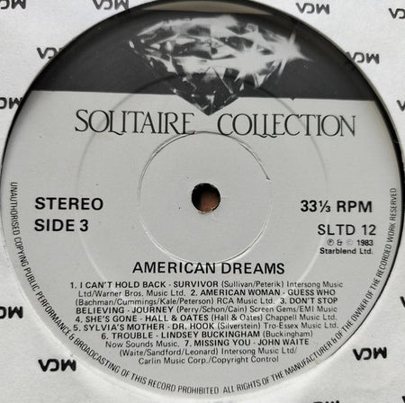 Various – American Dreams (1985) 2XLP