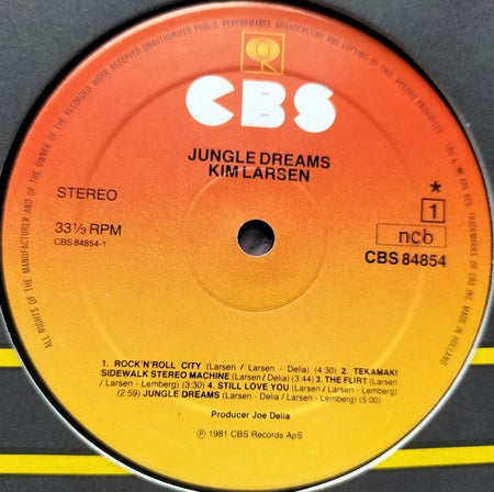 Kim Larsen - Jungle Dreams (1981) - LP = als nieuw