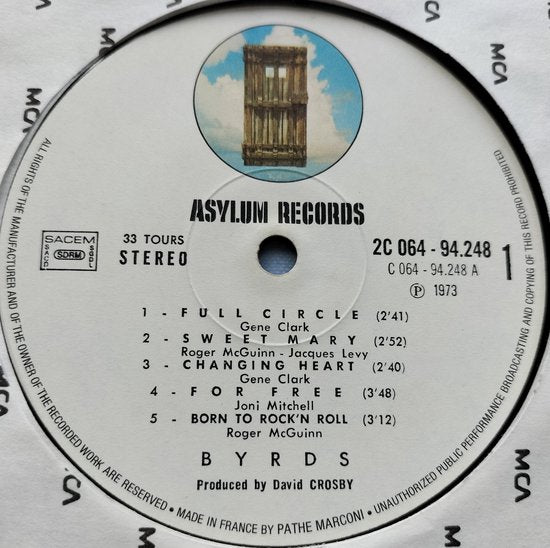 Byrds - Byrds (1973) LP