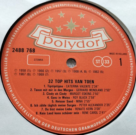 32 Top Hits Van Toen