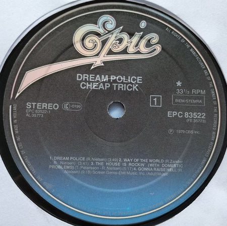 Cheap Trick - Dream Police (1979) LP