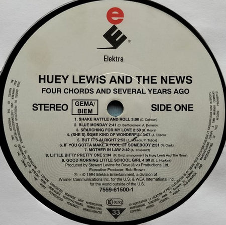 Huey Lewis and the News - Four Chords & Several Years Ago (1994) LP