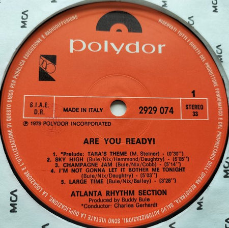 Atlanta Rhythm Section - Are You Ready! (1979) 2XLP=als nieuw