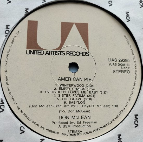 Don McLean - American Pie (1971)