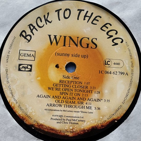 Wings - Back to the Egg (1979) LP
