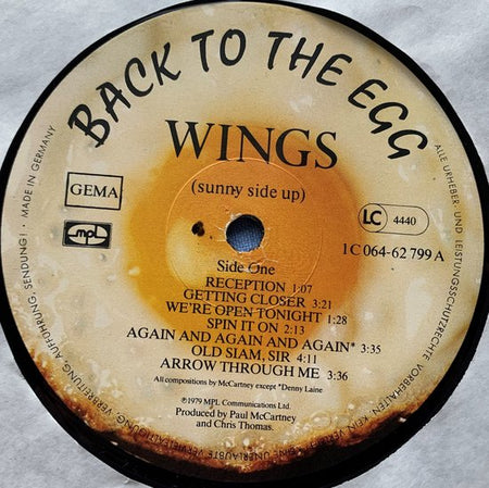 Wings - Back to the Egg (1979) LP