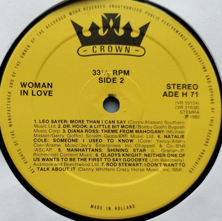 Woman In Love 2XLP