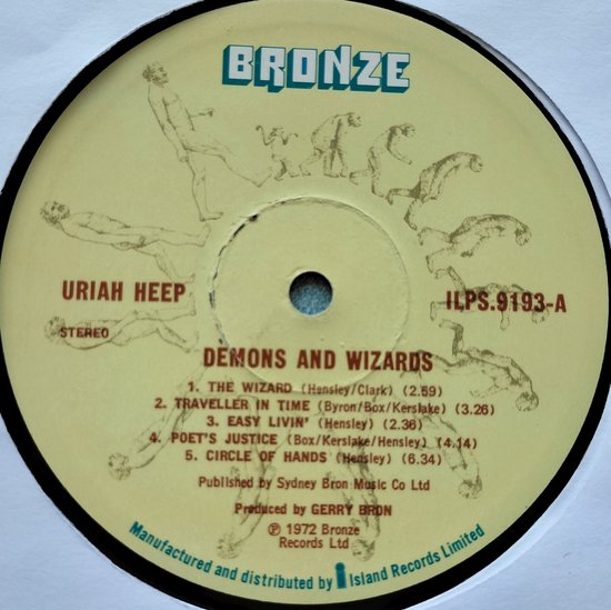 Uriah Heep - Demons and Wizards (1972) LP = als nieuw