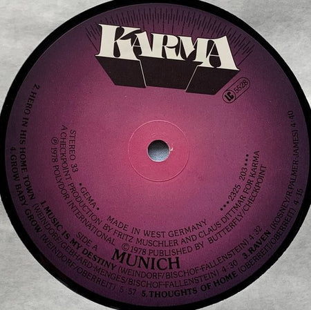 Munich – Munich 1978 LP is in Nieuwstaat.	(Krautrock)