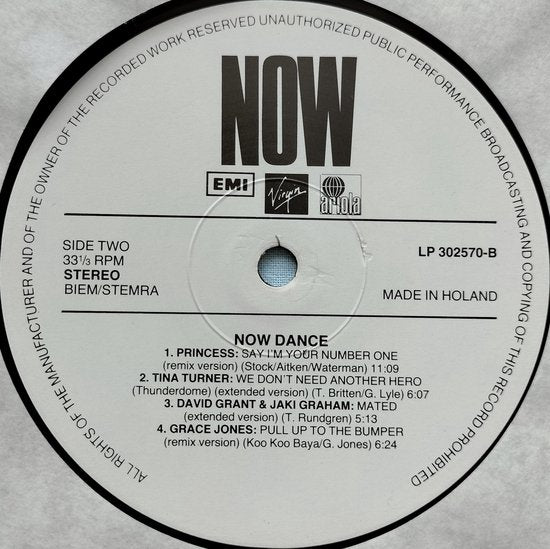 Now Dance  (1986) 2XLP = in Nieuwstaat