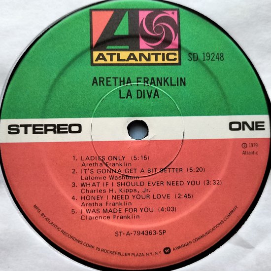 Aretha Franklin - La Diva (1979) LP = als nieuw