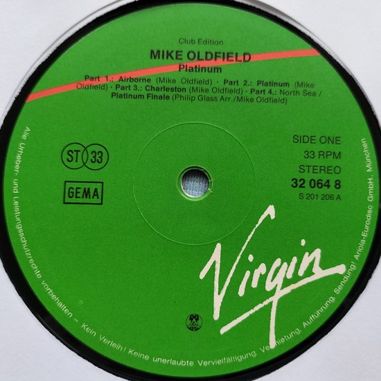 Mike Oldfield – Platinum(1981) LP