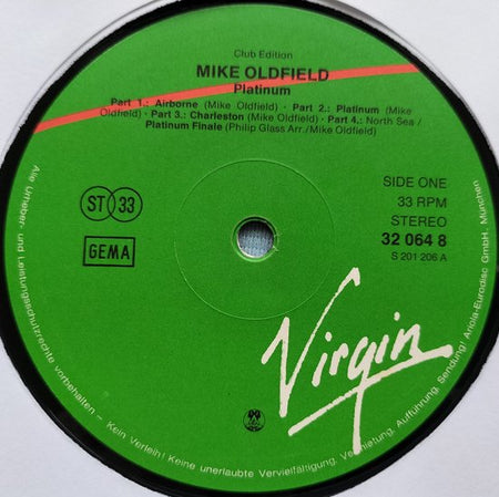 Mike Oldfield – Platinum(1981) LP
