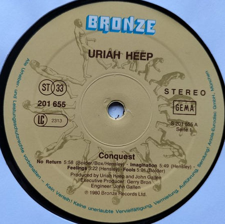 Uriah Heep - Conquest (1980) LP = als nieuw