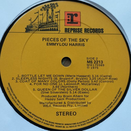 Emmylou Harris - Pieces of the Sky (1975 )LP = als nieuw