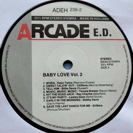 Baby Love (32 Rockin' Great Tracks) - Volume 2 (1987) 2XLP