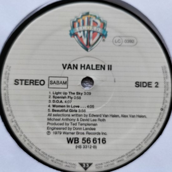 Van Halen - Van Halen II (1979) LP = als nieuw