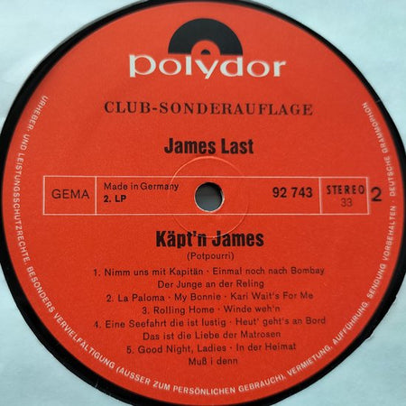 James Last ‎– Party (1971)4XLPBOX = als nieuw