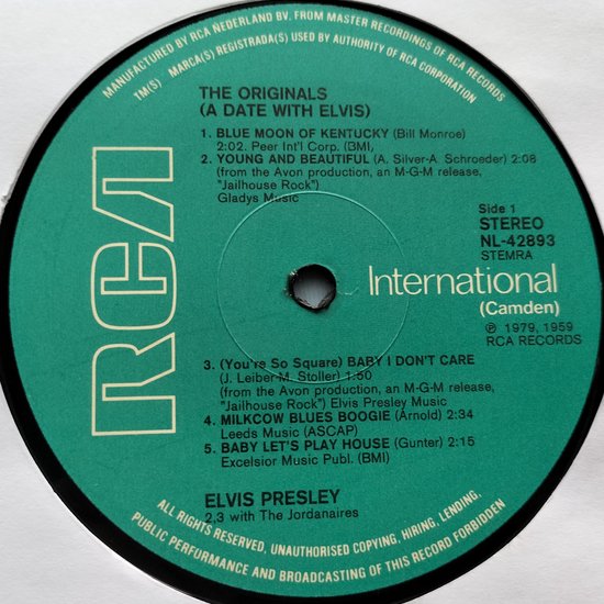 Elvis Presley - A Date with Elvis (1979) LP
