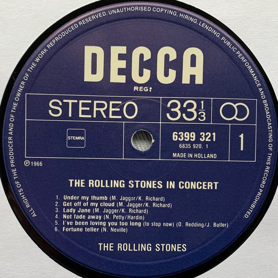 THE ROLLING STONES IN CONCERT 2XLP's  zijn in Nieuwstaat, hoes zie foto's