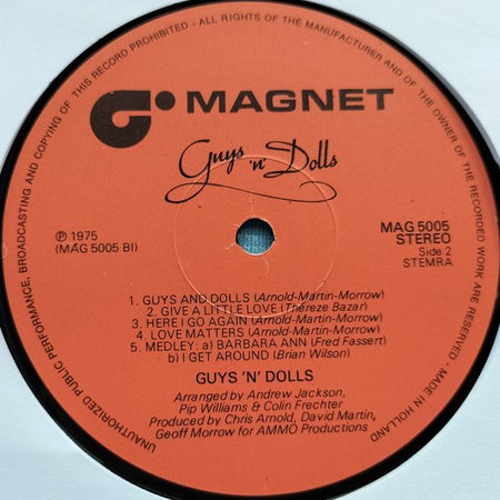 Guys 'n Dolls – There's A Whole Lot Of Loving ( 1975) Lp = in Nieuwstaat