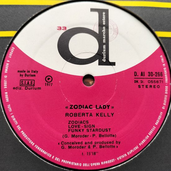 Roberta Kelly - Zodiac Lady (1977) LP= als nieuw