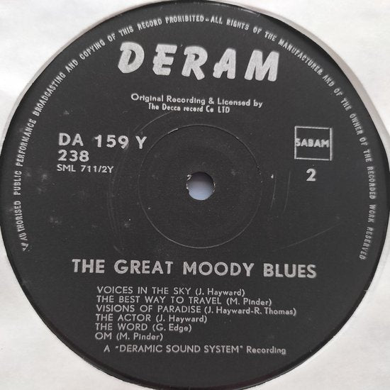 The Moody Blues – The Great Moody Blues (1970) 2XLP