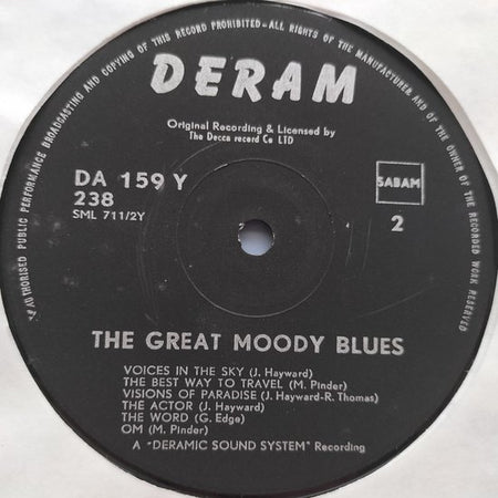 The Moody Blues – The Great Moody Blues (1970) 2XLP