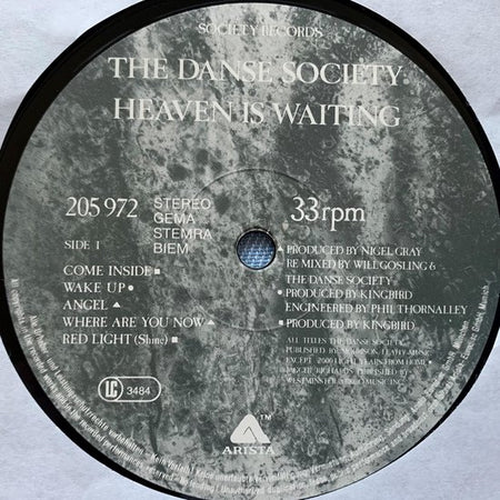 The Danse Society – Heaven Is Waiting 1984 LP & Hoes in Nieuwstaat