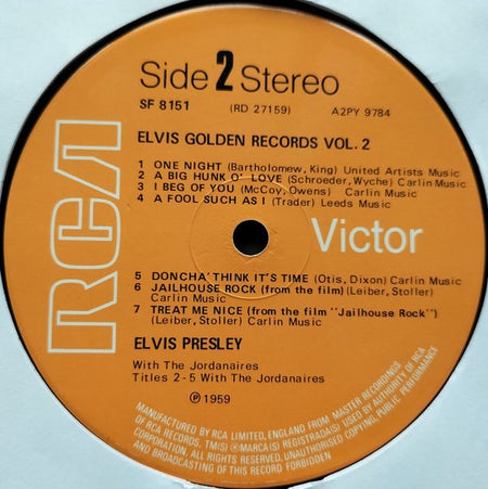 Elvis Golden Records Vol. 2 (LP)