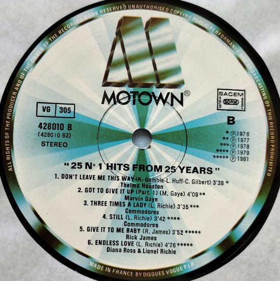 25 N°1 Hits From 25 Years (1983) 2X LP = in Nieuwstaat