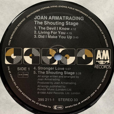 Joan Armatrading – The Shouting Stage 1988 LP is in Nieuwstaat. Hoes zie Foto's