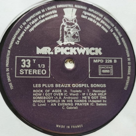 Mahalia Jackson – Les Plus Beaux Gospel Songs (1974) LP = als nieuw