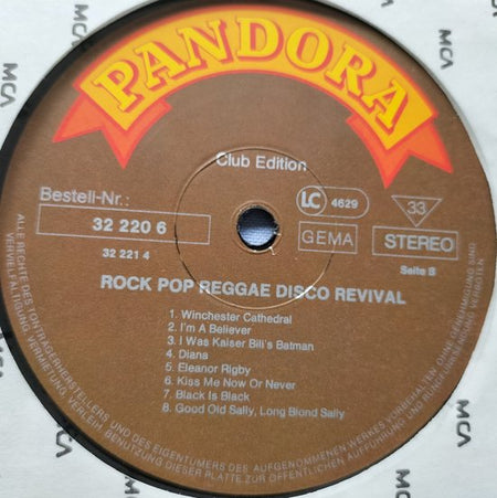 Rock Pop Reggae Disco Revival (1981) 2XLP