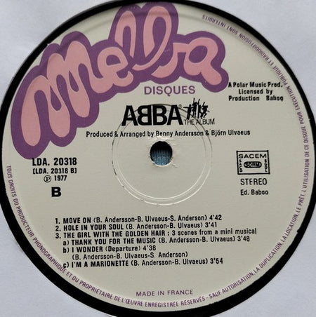 ABBA - The Album (1977) LP = als nieuw