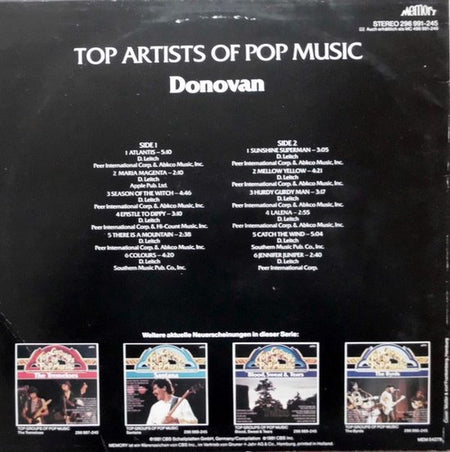 Top Artists Of Pop Music (LP)