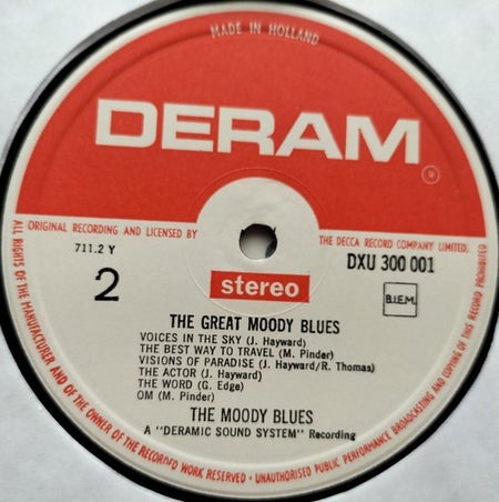 The Moody Blues – The Great Moody Blues 1973 2XLP
